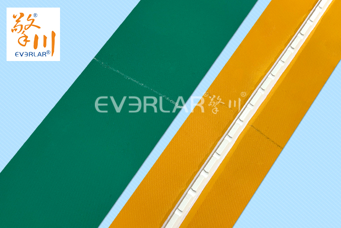 黃綠片基帶加導(dǎo)條耐磨防滑電子行業(yè)電子元件分揀機(jī)工業(yè)皮帶擎川定制