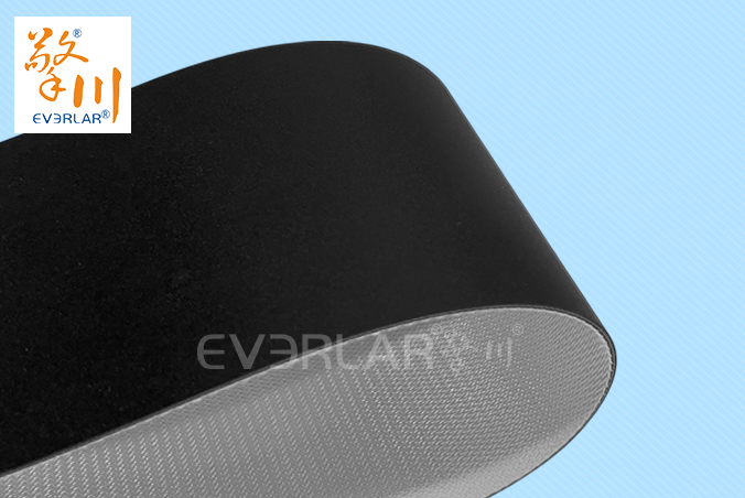 黑色啞光PVC輸送帶耐磨防滑食品電子輸送機(jī)分揀線(xiàn)傳送帶