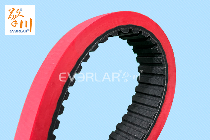 橡膠同步帶加紅膠耐磨防滑立式包裝機(jī)枕式包裝機(jī)無縫拉膜帶傳動帶