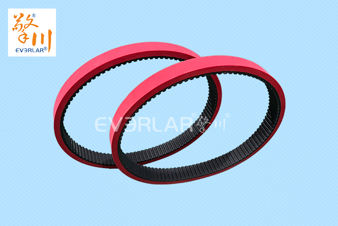 橡膠同步帶加紅膠耐磨防滑立式包裝機(jī)枕式包裝機(jī)無縫拉膜帶傳動帶