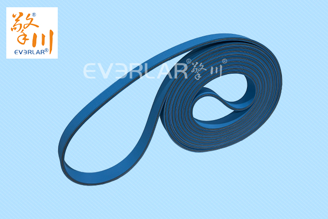 藍(lán)色尼龍片基帶低噪音防滑物流包裝行業(yè)折盒機(jī)傳動(dòng)帶廠家直供