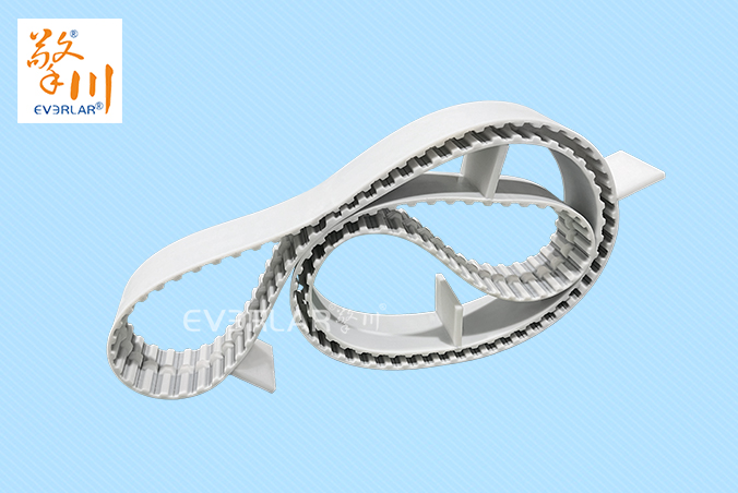 PU同步帶加擋塊耐磨耐油食品級行業(yè)聚氨酯傳動帶廠家定制