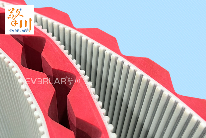 擎川定制PU同步帶加紅膠開(kāi)槽精準(zhǔn)傳動(dòng)食品包裝生產(chǎn)線聚氨酯傳動(dòng)帶