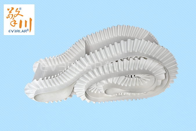 白色PVC輸送帶加擋板裙邊耐磨防側(cè)漏食品包裝機(jī)提升機(jī)輸送流水線皮帶