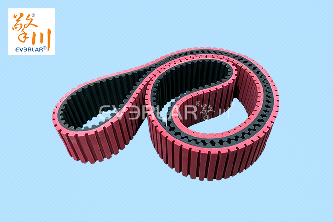 橡膠同步帶加紅膠開槽耐磨防滑汽車零部件自動化生產(chǎn)線傳動帶