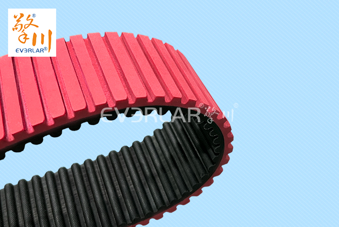 橡膠同步帶加紅膠開槽耐磨防滑汽車零部件自動化生產線傳動帶