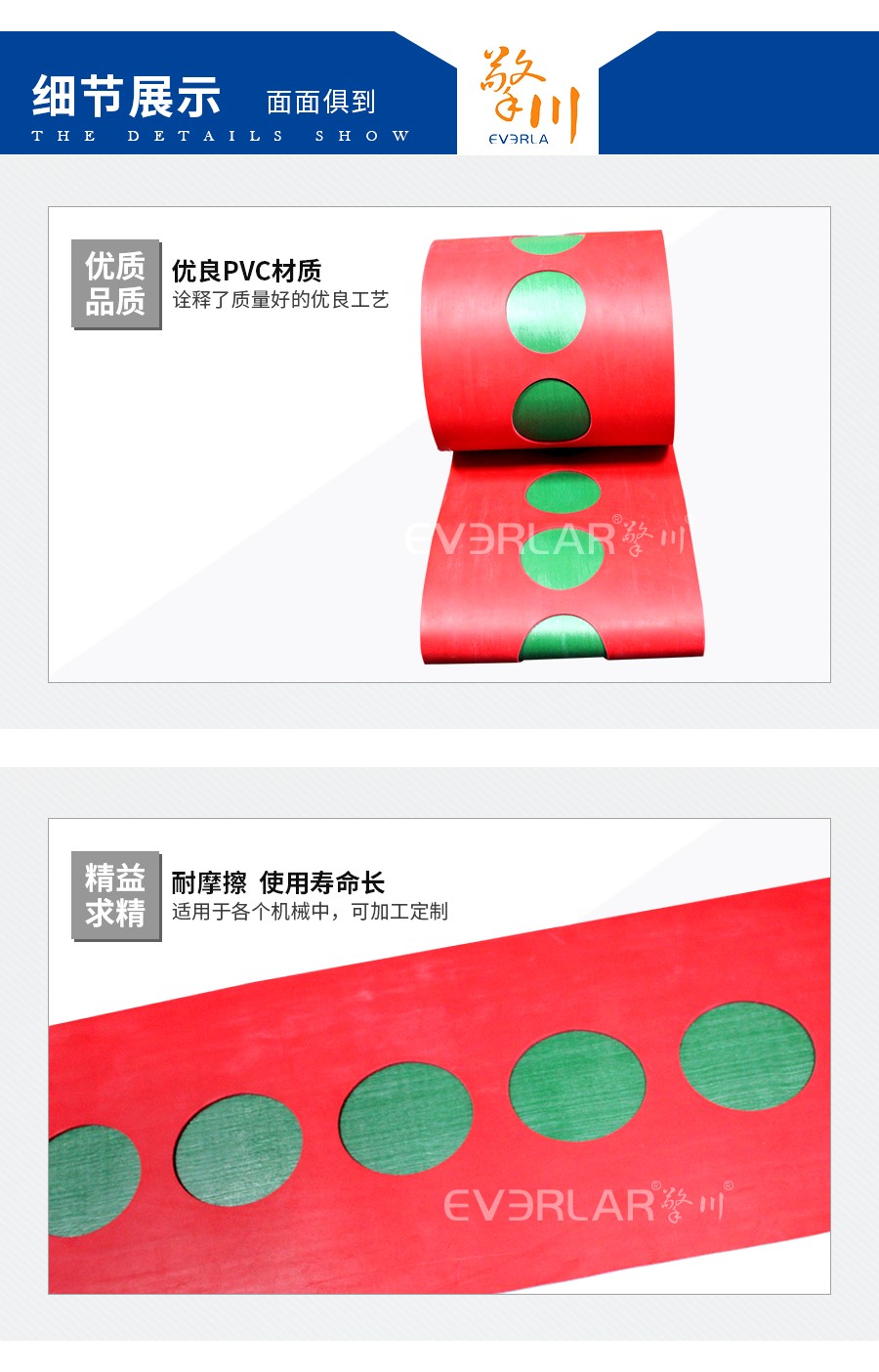 PVC輸送帶加打孔 PVC輸送帶加打孔