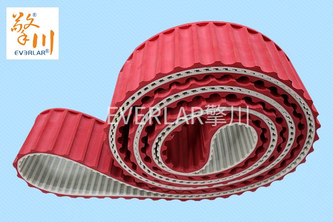 PU同步帶加紅膠開(kāi)槽 PU同步帶加紅膠開(kāi)槽